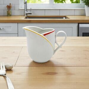 Studio Nova Cortina Primary Creamer Japan 1987 3 3/4" Tall Modern Stripe LBG02